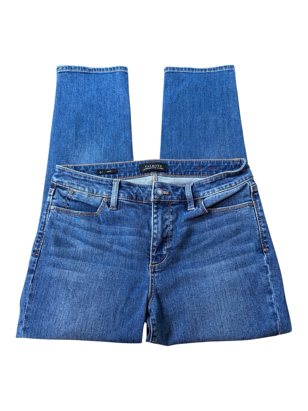Talbots Flawless Five-Pocket Crop Jeans.  Size 6 - Picture 3 of 6